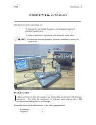 7. Interference of Sound Waves