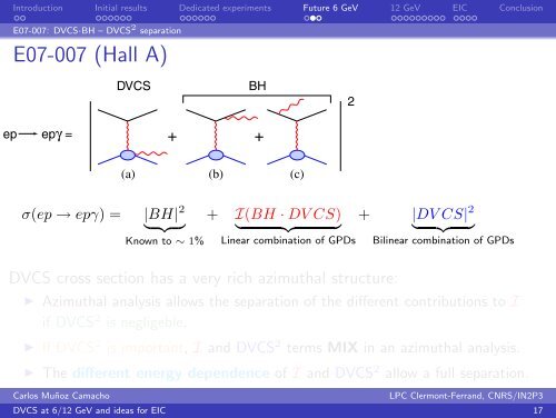 DVCS at 6/12 GeV, and ideas for the EIC