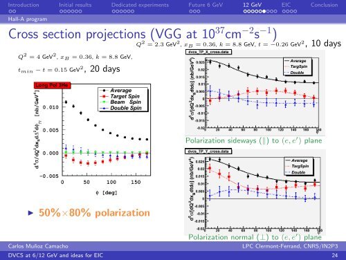 DVCS at 6/12 GeV, and ideas for the EIC