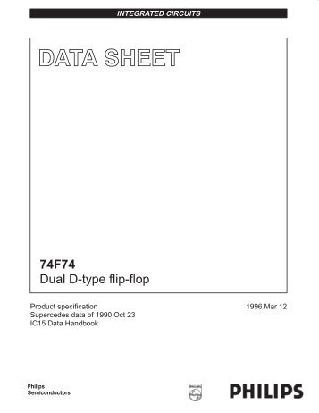 74F74 - Dual D-type flip-flop