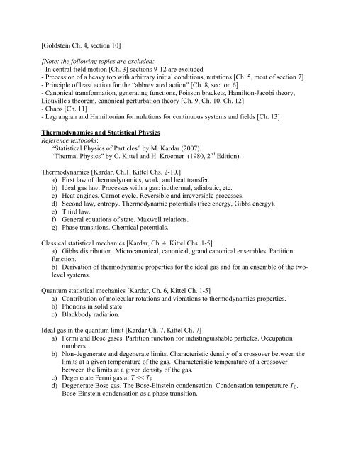 Admission to Candidacy Exam Syllabus