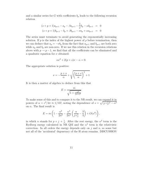 0.1 Klein-Gordon Equation 0.2 Dirac Equation