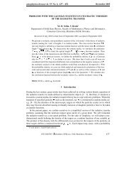 Problems with the Gaussian Statistics in Stochastic ... - physics.sk