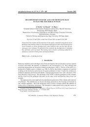 Decomposition of humic acid and methylene blue by ... - physics.sk