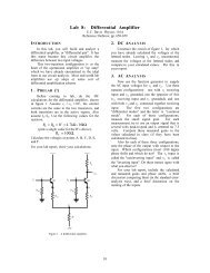 Lab 8: Differential Amplifier - Department of Physics - UC Davis