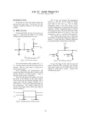 Lab 13: Inside Digital ICs - UC Davis