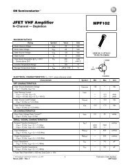 JFET VHF Amplifier MPF102