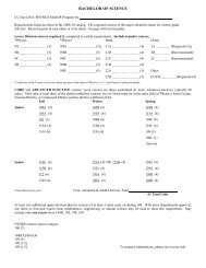 Bachelor of Science - UC Davis