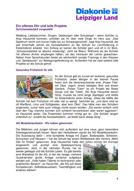 Rundbrief 2012, 3. Quartal. Quartal - Diakonie Leipziger Land