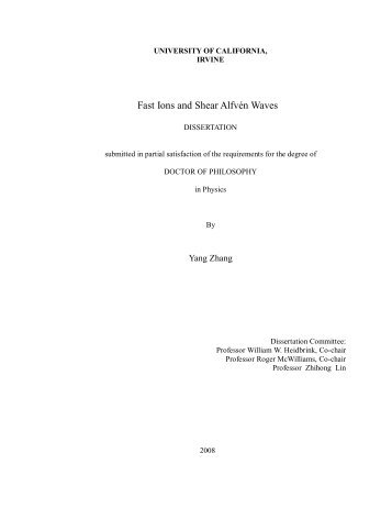Yang Zhang UC Irvine PhD Thesis v5 - Physics and Astronomy ...