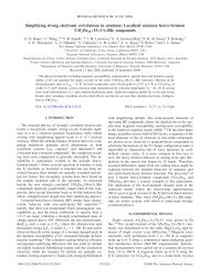 Simplifying strong electronic correlations in uranium - University of ...