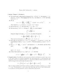 Physics 220: Problem Set 1 - solution