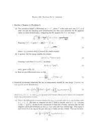 Physics 220: Problem Set 2 - solution