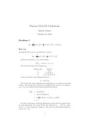 Physics 215A PS 3 Solutions