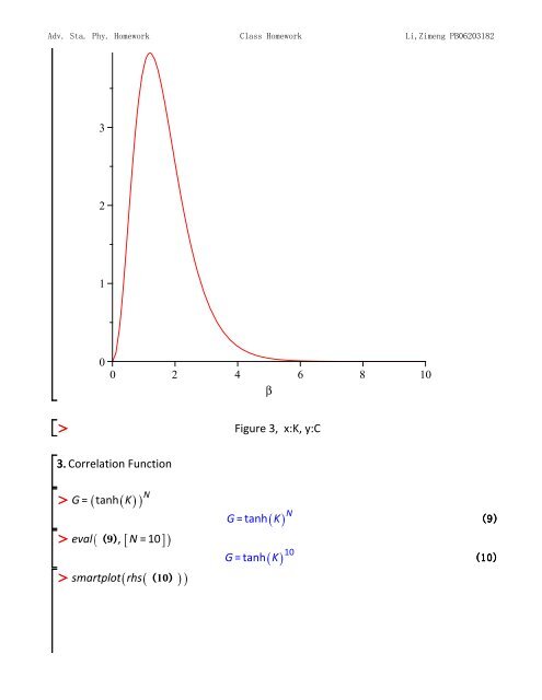 Topics in Statistic Mechanics