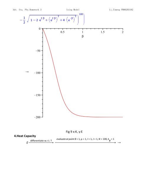 Topics in Statistic Mechanics