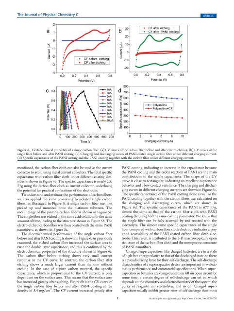 Polyaniline-Coated Electro-Etched Carbon Fiber Cloth Electrodes ...