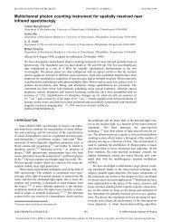 Multichannel photon counting instrument for spatially resolved near ...