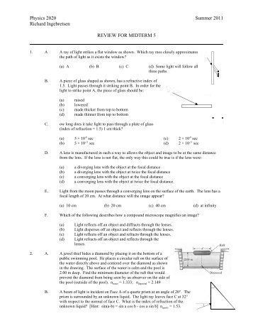 Exam 5 Review