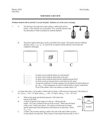 Exam 4 Review