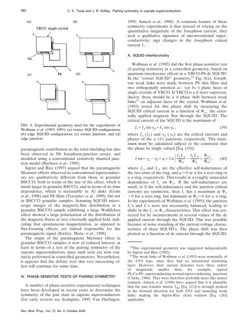 Kirtley and Tsuei - Physics