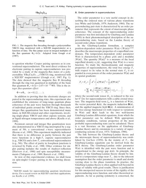 Kirtley and Tsuei - Physics