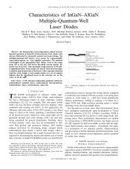 Characteristics Of Ingan~algan Multiple-quantum-well Laser Diodes ...