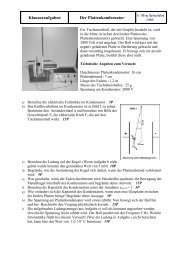 Der Plattenkondensator - Physik am Gymnasium.de