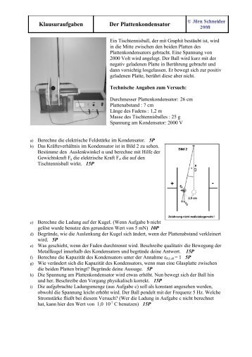 Der Plattenkondensator - Physik am Gymnasium.de