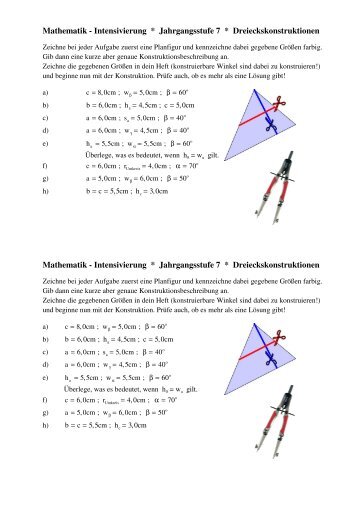 Dreieckskonstruktionen