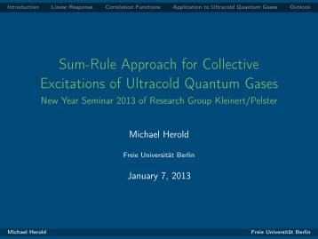 Sum-Rule Approach for Collective Excitations of Ultracold Quantum ...