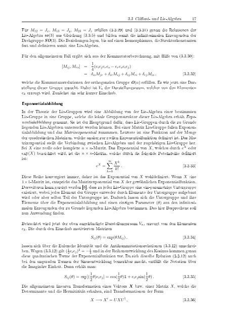 Die Dirac-Gleichung in gekrÃ¼mmter Raumzeit - Fachbereich Physik