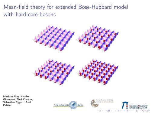 Mean-field theory for extended Bose-Hubbard model with hard-core ...