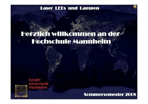 Laser, LED - Hochschule Mannheim