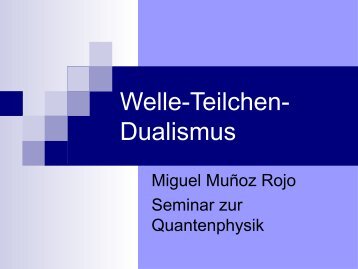 Welle-Teilchen-Dualismus