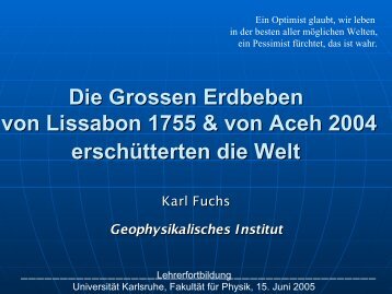 Vortragsfolien PDF - FakultÃ¤t fÃ¼r Physik