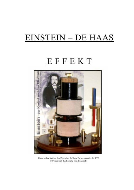 EINSTEIN â DE HAAS E F F E K T
