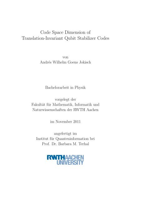 Code Space Dimension of Translation-Invariant Qubit Stabilizer Codes