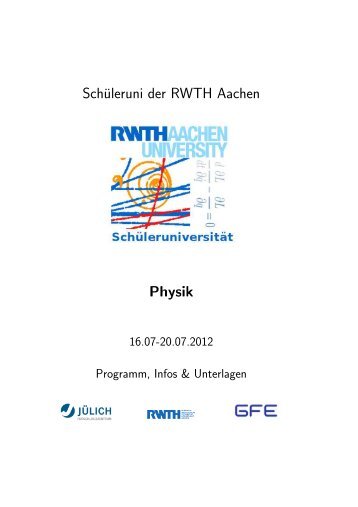 Handout - Physikzentrum der RWTH Aachen