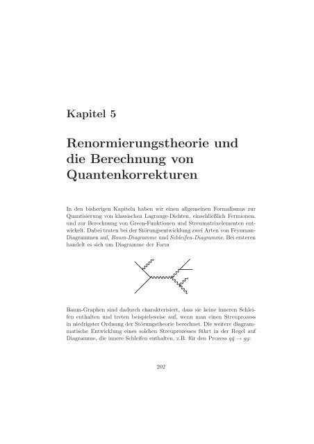 Renormierungstheorie und die Berechnung von Quantenkorrekturen