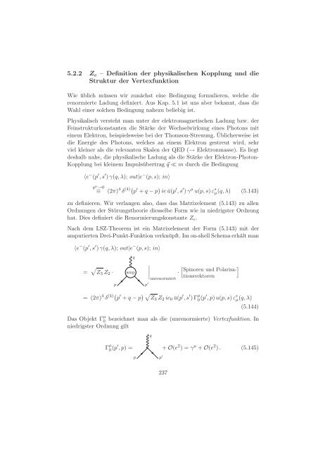 Renormierungstheorie und die Berechnung von Quantenkorrekturen