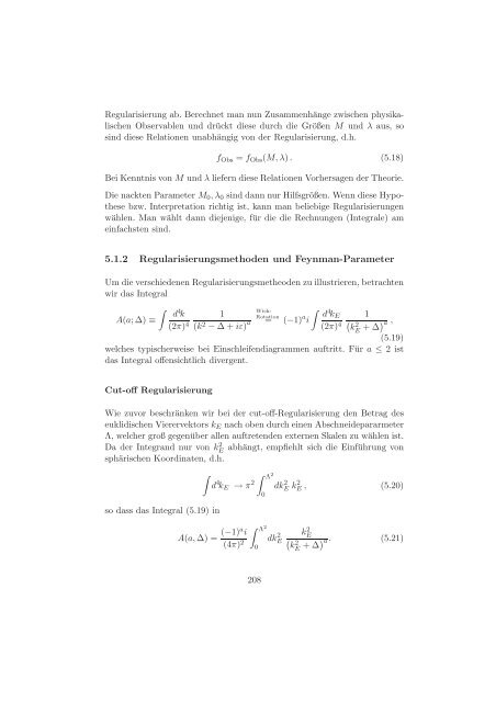 Renormierungstheorie und die Berechnung von Quantenkorrekturen