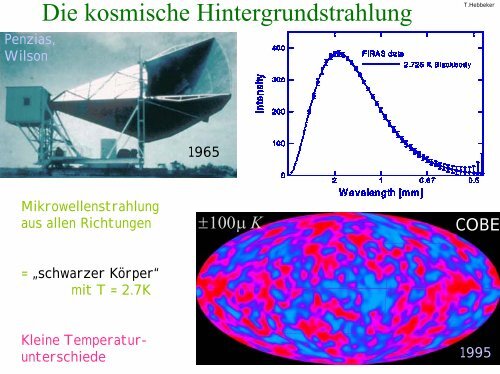 Astrophysik Astroteilchenphysik Kosmologie - Physikzentrum der ...