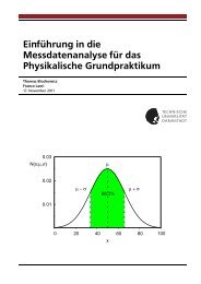 EinfÃ¼hrung in die Messdatenanalyse fÃ¼r das Physikalische ...