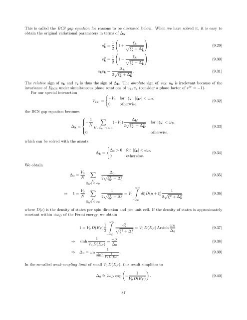 Carsten Timm: Theory of superconductivity