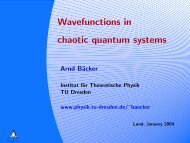 Course - Wavefunctions in chaotic quantum systems