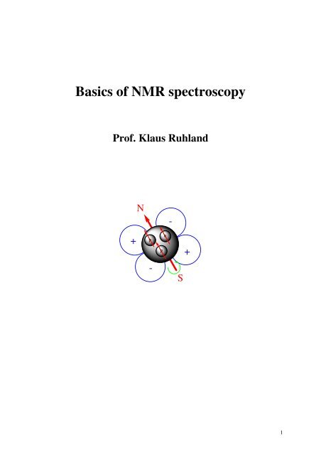 Basics of NMR spectroscopy