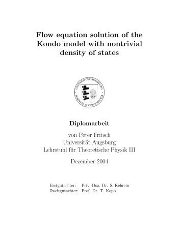 Flow equation solution of the Kondo model with nontrivial density of ...