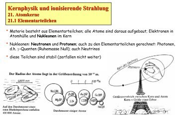 Kernphysik und ionisierende Strahlung