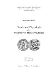 Physik und Physiologie der respirativen Sinusarrhythmie - Institut fÃ¼r ...